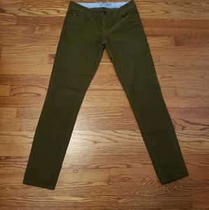 Tommy Hilfiger Classic Skinny Green Corduroy Pants